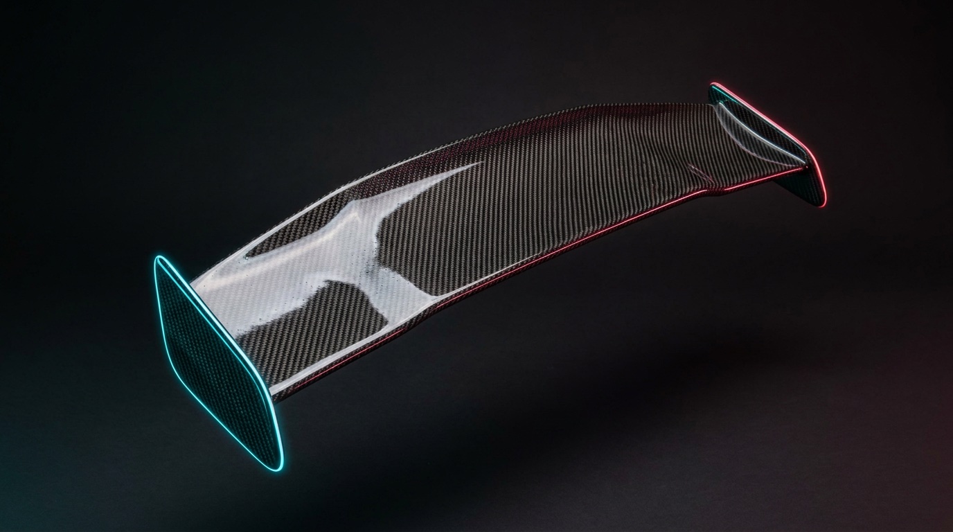 Pieza de fibra de carbono fabricada por CARBORA
